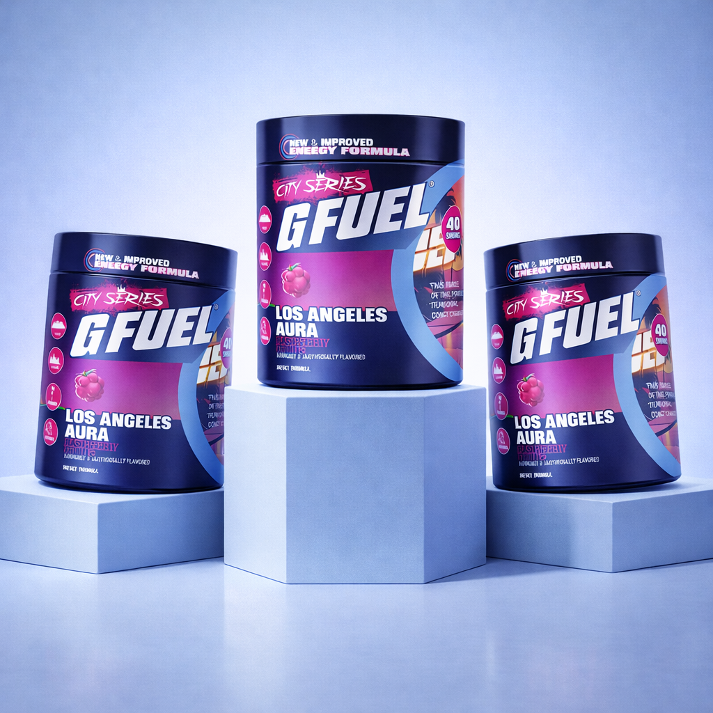 G FUEL LA Aura packaging detail