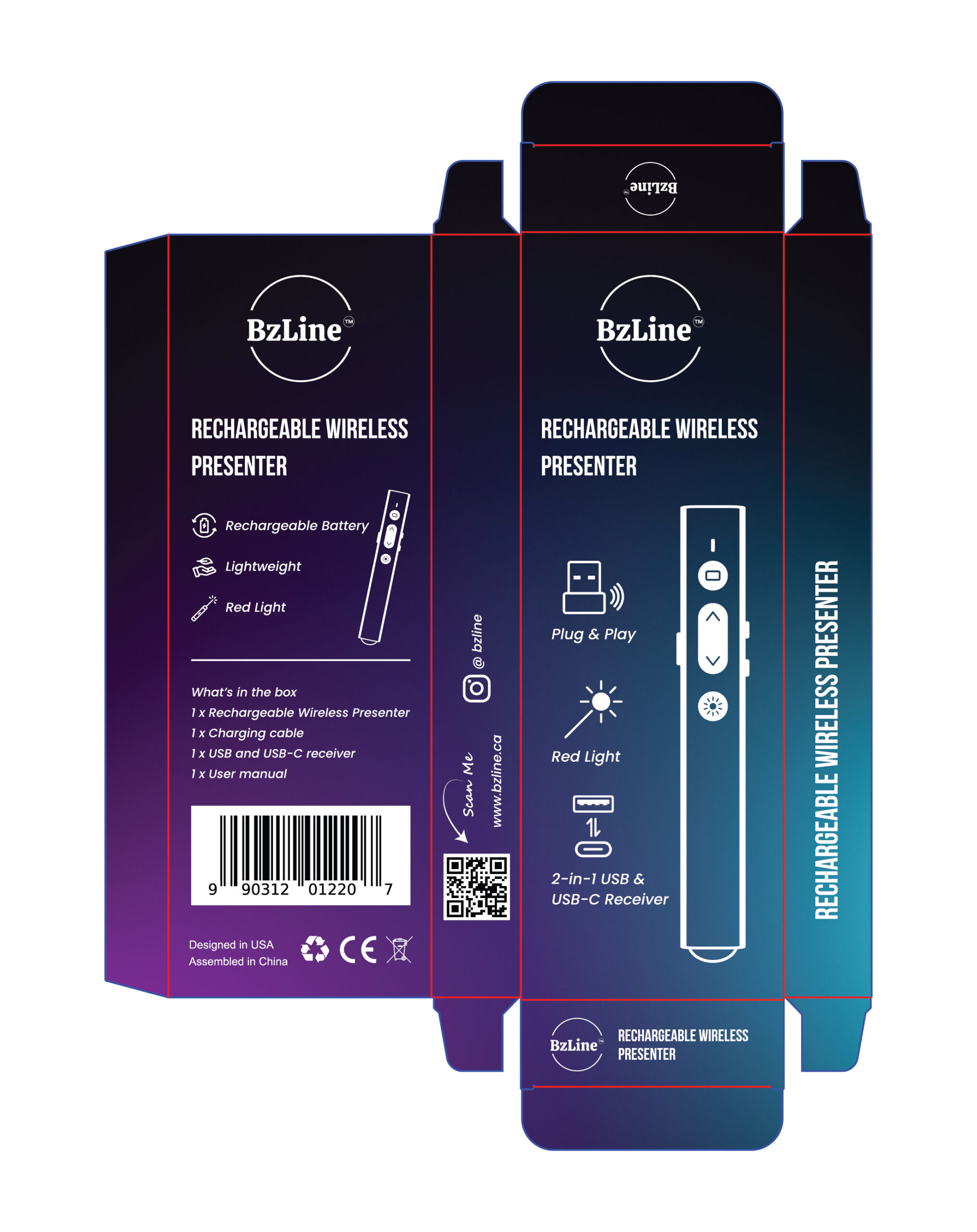 Amazon packaging dieline 2