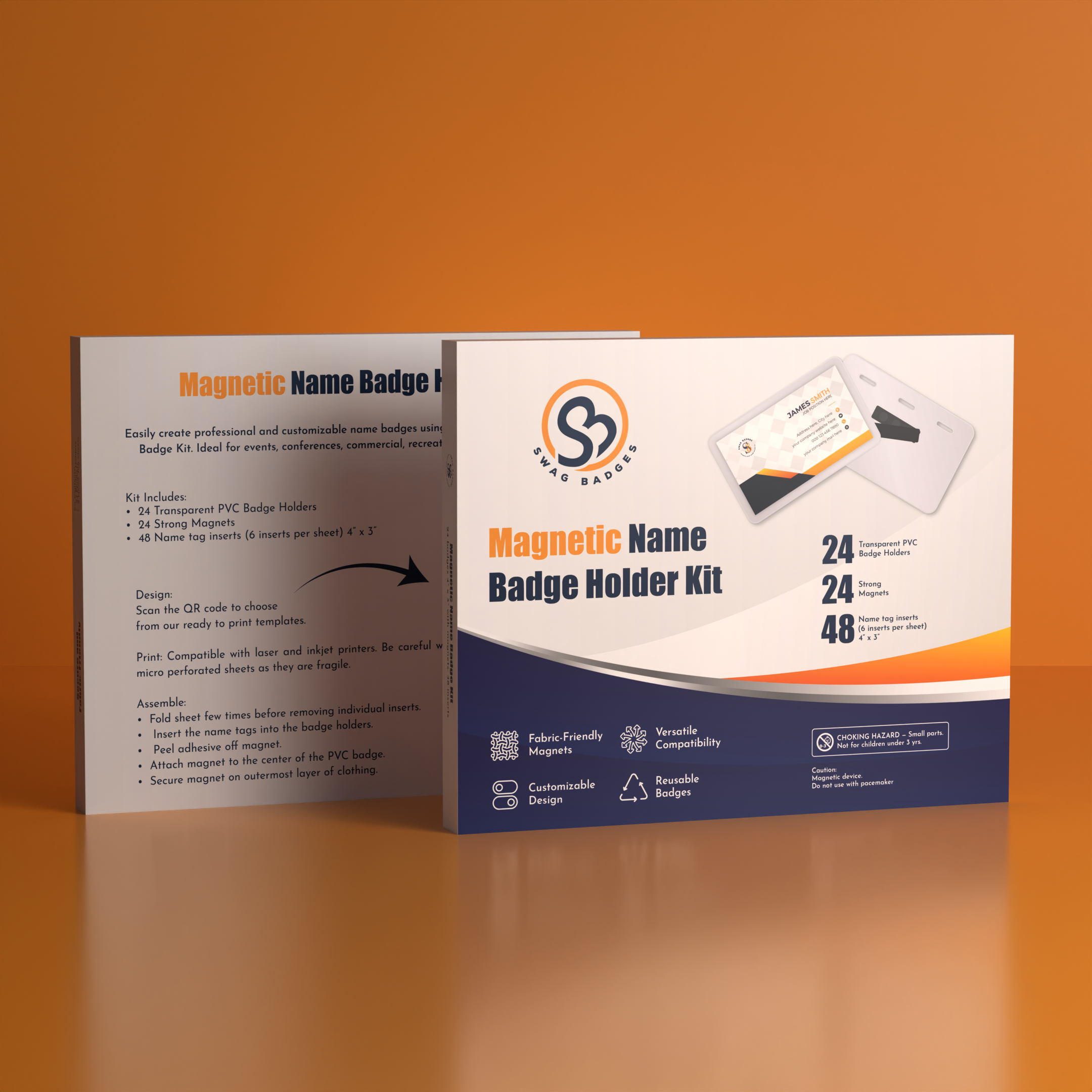 Modern product box packaging design mockup